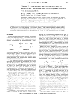 17O and 13C NMR/ab Initio/IGLO/GIAO