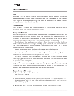 Civil Disobedience - Wisconsin Historical Society