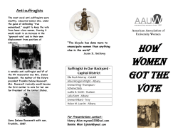 Suffragist Brochure