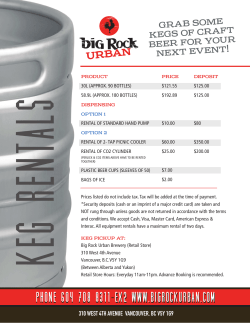 keg rental prices!