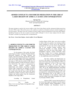 armed conflicts and forced migration in the great lakes region