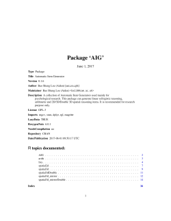 Package `AIG`