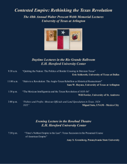 Contested Empire: Rethinking the Texas Revolution