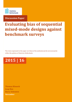 Evaluating bias of sequential mixed-mode designs against
