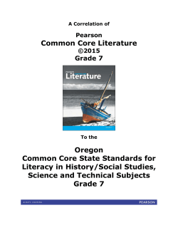 Pearson Common Core Literature