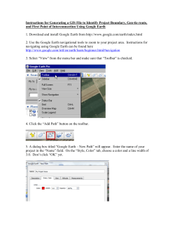 Digitize a Boundary Polygon in Google Earth