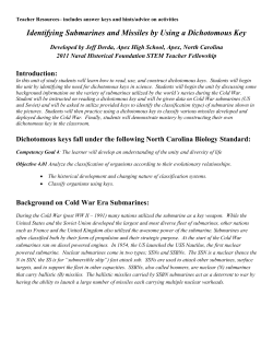 Identifying Submarines and Missiles by Using a Dichotomous Key