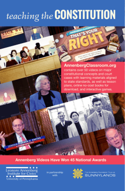 Teaching the Constitution brochure