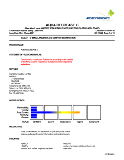 Aqua Decrease (Sodium Bisulphate)