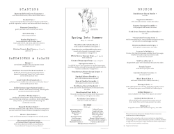 Brunch Menu