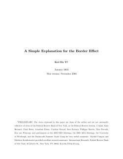 A Simple Explanation for the Border Effect