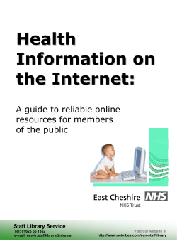 Health Information on the Internet