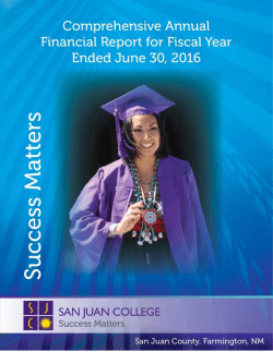 2016 Comprehensive Annual Financial Report i