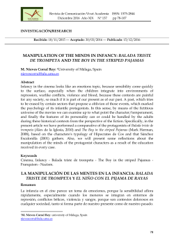 manipulation of the minds in infancy: balada triste