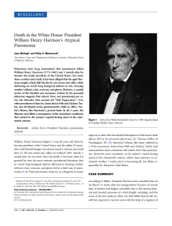 Death in the White House: President William Henry Harrison`s