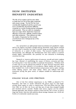 how isotopes benefit industry