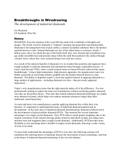 Breakthroughs in wire drawing ()