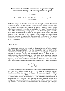 Secular variations in the solar corona shape