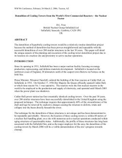 Demolition of Cooling Towers from the World`s First Commercial