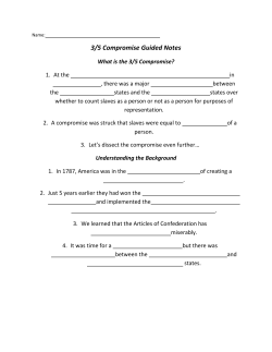3/5 Compromise Guided Notes