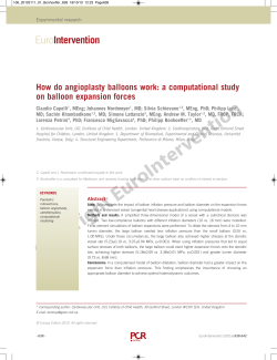 How do angioplasty balloons work: a