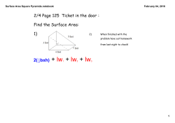 Surface Area Square Pyramids.notebook
