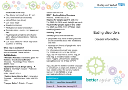 Eating disorders