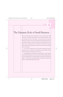 The Dynamic Role of Small Business