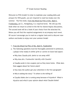 Reading list - Good Counsel Academy Elementary