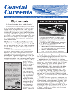 Coastal Currents - Rip Currents