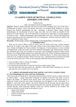 classification of retinal vessels into arteries and veins
