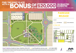 14.1.16 Parkside Release Baldivis Sales Plan
