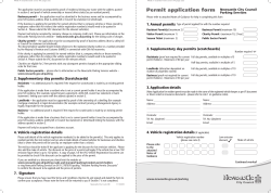 Permit application form - Newcastle City Council