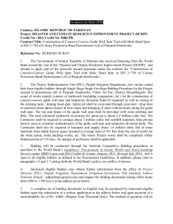 Disaster and Climate Resilience Improvement Project ,Irrigation