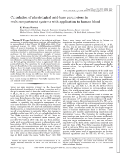 Calculation of physiological acid