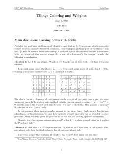 Tiling: Coloring