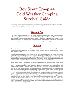 Cold Weather Camping Survival Guide