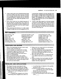 13 THE COSTS OF PRODUCTION 275