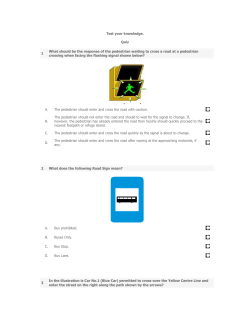 Test your knowledge. Quiz 1 What should be the response of the