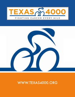 the the livestrong texas 4000 team