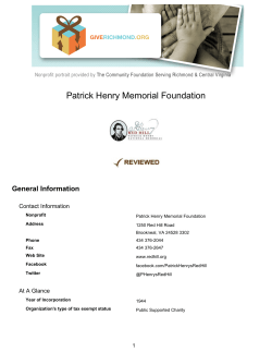 Patrick Henry Memorial Foundation