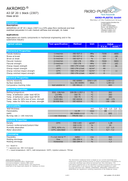 Technical Datasheet - AKRO