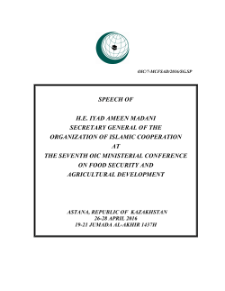 Secretary General Speech