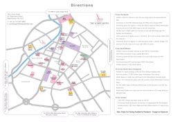 directions page - The Lowry Hotel