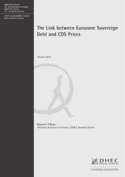 The Link between Eurozone Sovereign Debt and CDS Prices