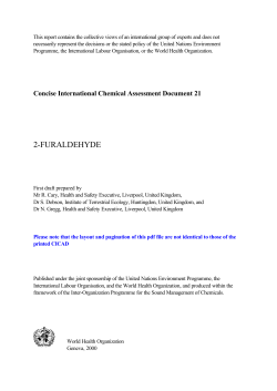 2-furaldehyde - World Health Organization