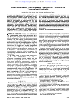 Characterization of a Factor-Dependent Acute
