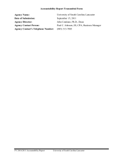 Annual Accountability Report, FY 2010-2011