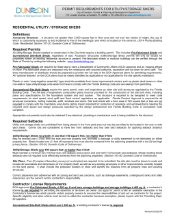 PERMIT REQUIREMENTS FOR UTILITY