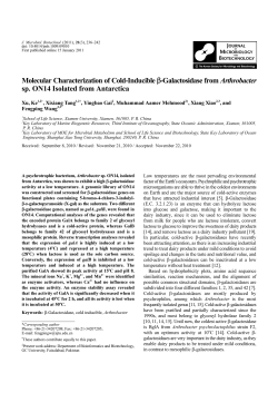 Molecular Characterization of Cold-Inducible &beta;
